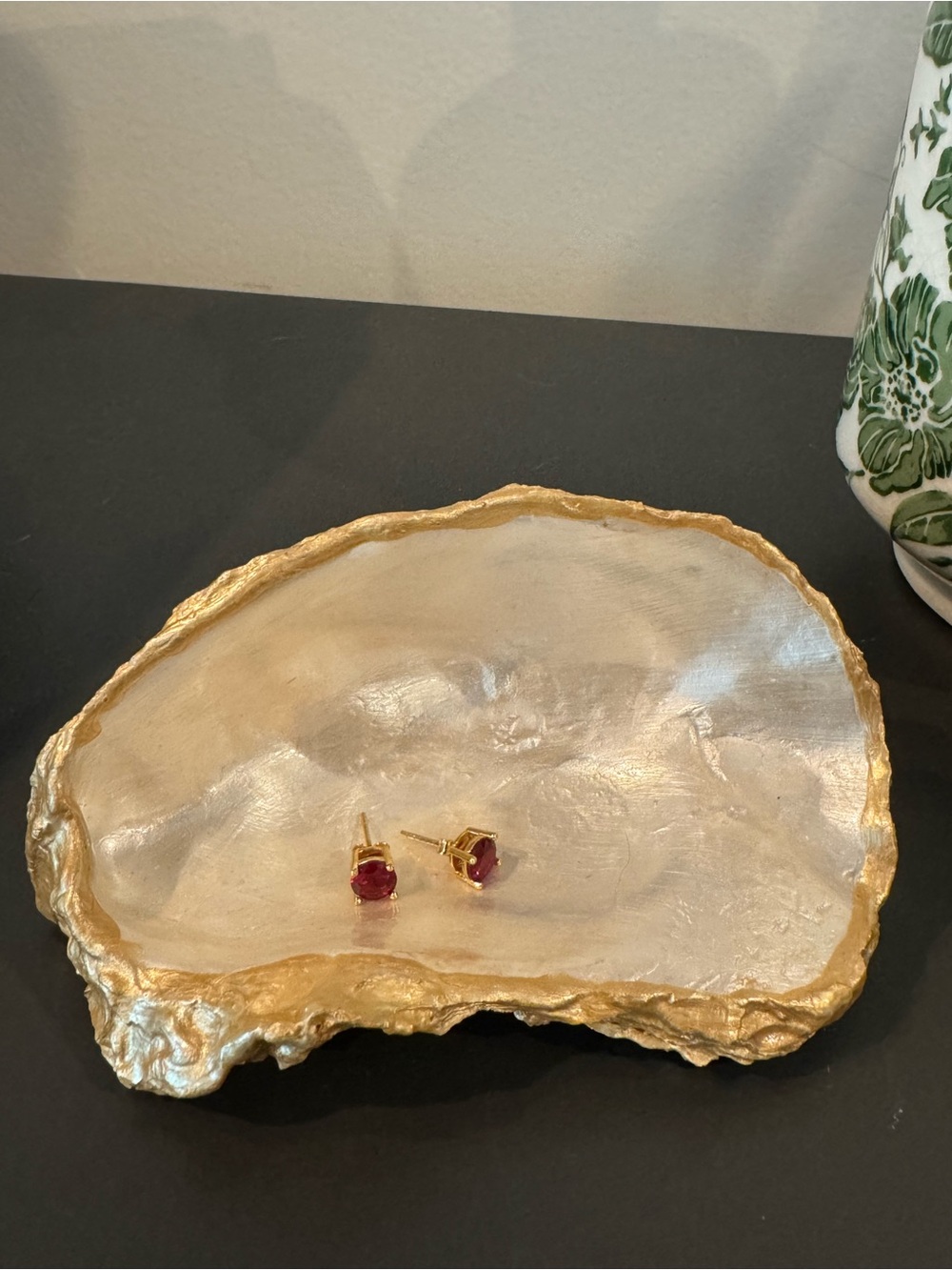Garnet earring studs